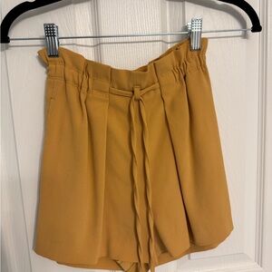Babaton Yellow High Waist Shorts